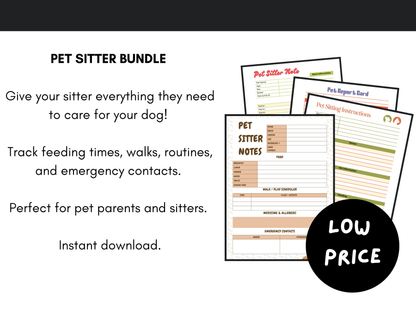 Pet Sitter Bundle
